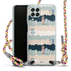 New Carry Case Transparent Stoff colourful/silber