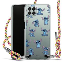 New Carry Case Transparent Stoff colourful/silber