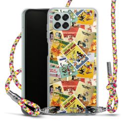 New Carry Case Transparent Stoff colourful/silber