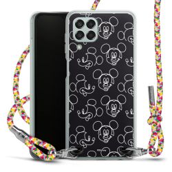 New Carry Case Transparent Stoff colourful/silber