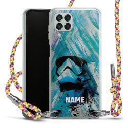 New Carry Case Transparent Stoff colourful/silber