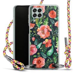 New Carry Case Transparent Stoff colourful/silber