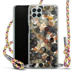 New Carry Case Transparent Stoff colourful/silber