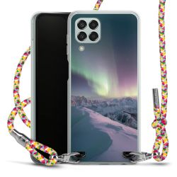 New Carry Case Transparent Stoff colourful/silber