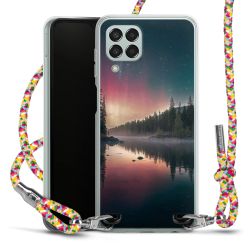 New Carry Case Transparent Stoff colourful/silber