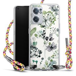 New Carry Case Transparent Stoff colourful/silber