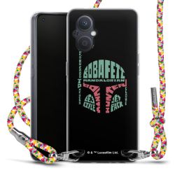 New Carry Case Transparent Stoff colourful/silber