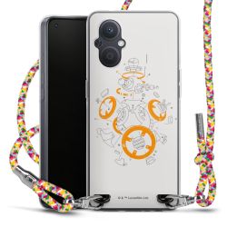 New Carry Case Transparent Stoff colourful/silber