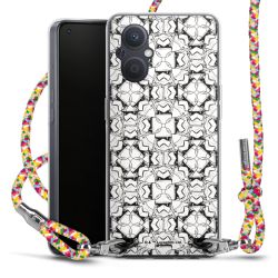 New Carry Case Transparent Stoff colourful/silber