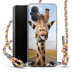 New Carry Case Transparent Stoff colourful/silber