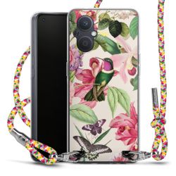 New Carry Case Transparent Stoff colourful/silber