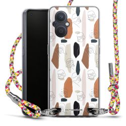 New Carry Case Transparent Stoff colourful/silber