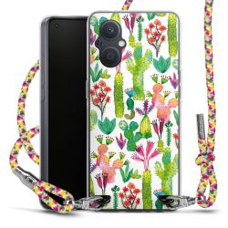 New Carry Case Transparent Stoff colourful/silber