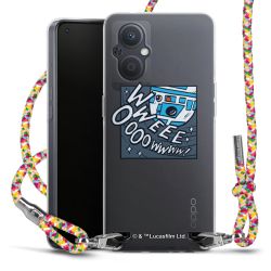 New Carry Case Transparent Stoff colourful/silber