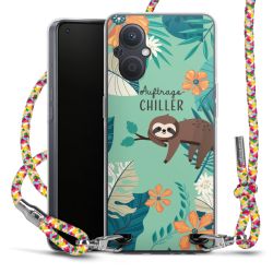 New Carry Case Transparent Stoff colourful/silber