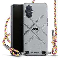 New Carry Case Transparent Stoff colourful/silber