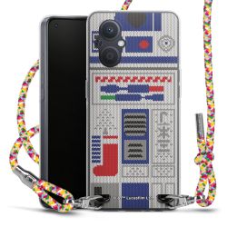 New Carry Case Transparent Stoff colourful/silber