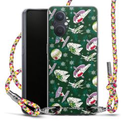 New Carry Case Transparent Stoff colourful/silber