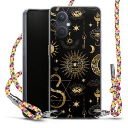 New Carry Case Transparent Stoff colourful/silber