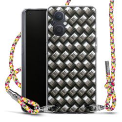 New Carry Case Transparent Stoff colourful/silber