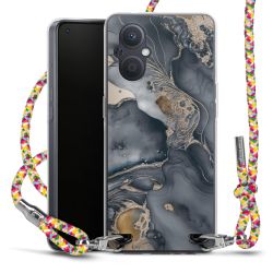 New Carry Case Transparent Stoff colourful/silber