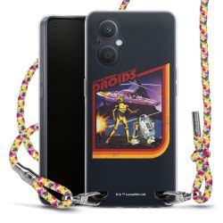 New Carry Case Transparent Stoff colourful/silber