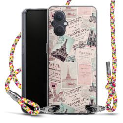 New Carry Case Transparent Stoff colourful/silber