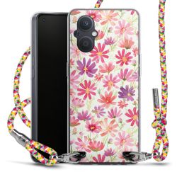 New Carry Case Transparent Stoff colourful/silber