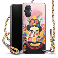 New Carry Case Transparent Stoff colourful/silber