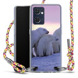 New Carry Case Transparent Stoff colourful/silber