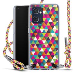 New Carry Case Transparent Stoff colourful/silber