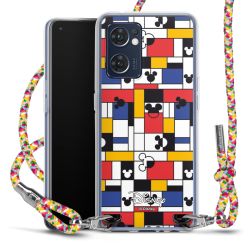 New Carry Case Transparent Stoff colourful/silber