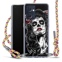 New Carry Case Transparent Stoff colourful/silber