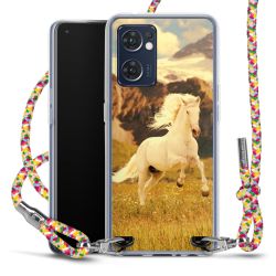 New Carry Case Transparent Stoff colourful/silber