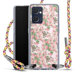 New Carry Case Transparent Stoff colourful/silber