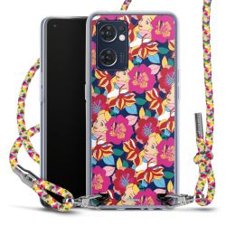 New Carry Case Transparent Stoff colourful/silber