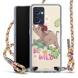 New Carry Case Transparent Stoff colourful/silber