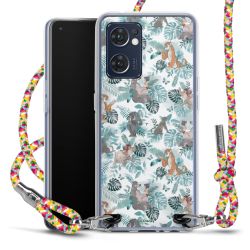 New Carry Case Transparent Stoff colourful/silber