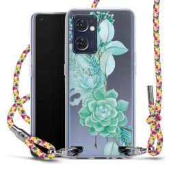 New Carry Case Transparent Stoff colourful/silber