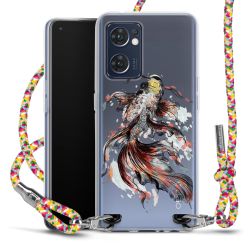 New Carry Case Transparent Stoff colourful/silber