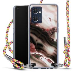 New Carry Case Transparent Stoff colourful/silber