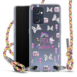 New Carry Case Transparent Stoff colourful/silber