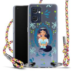 New Carry Case Transparent Stoff colourful/silber