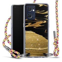 New Carry Case Transparent Stoff colourful/silber