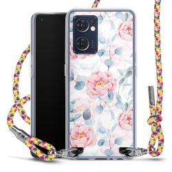 New Carry Case Transparent Stoff colourful/silber