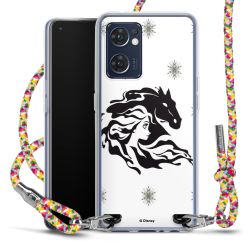 New Carry Case Transparent Stoff colourful/silber