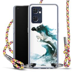 New Carry Case Transparent Stoff colourful/silber