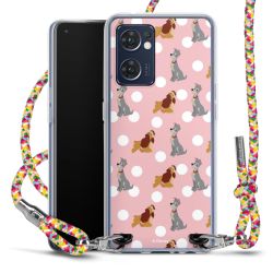 New Carry Case Transparent Stoff colourful/silber