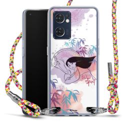 New Carry Case Transparent Stoff colourful/silber