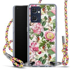 New Carry Case Transparent Stoff colourful/silber